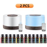 2pcs x deep wood grain