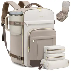 LOVEVOOK 40L & 50L Travel Backpack for Women & Men - 17.3 Inch Carry On Backpack & Personal Item Backpack for Airlines, Spacious and Durable Design, with 3 Packing Cubes