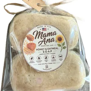 MAMA ANA Honey & Oatmeal Bath Soap, Natural Beauty & Personal Care Body Cleanser for Daily Shower Use