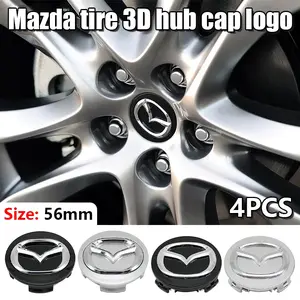 Mazda Car Style Decoration Accessories, Logo Wheel HUB Center Cap, Fits Mazda Models, Stylish Auto Parts Decor
