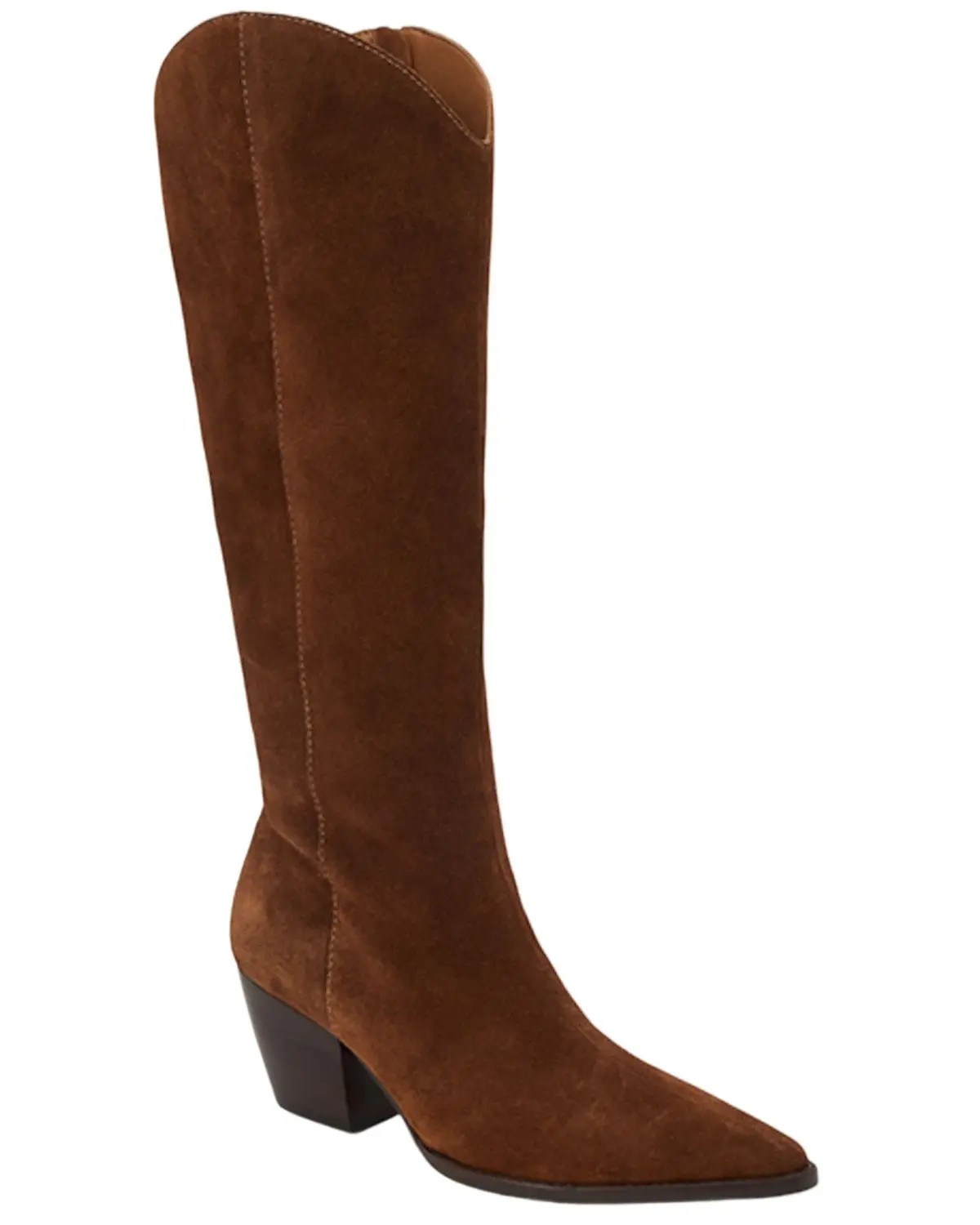Matisse Women's Women'S Bellamy Suede Tall Western Boot Round Toe - Bellamy-Coffee