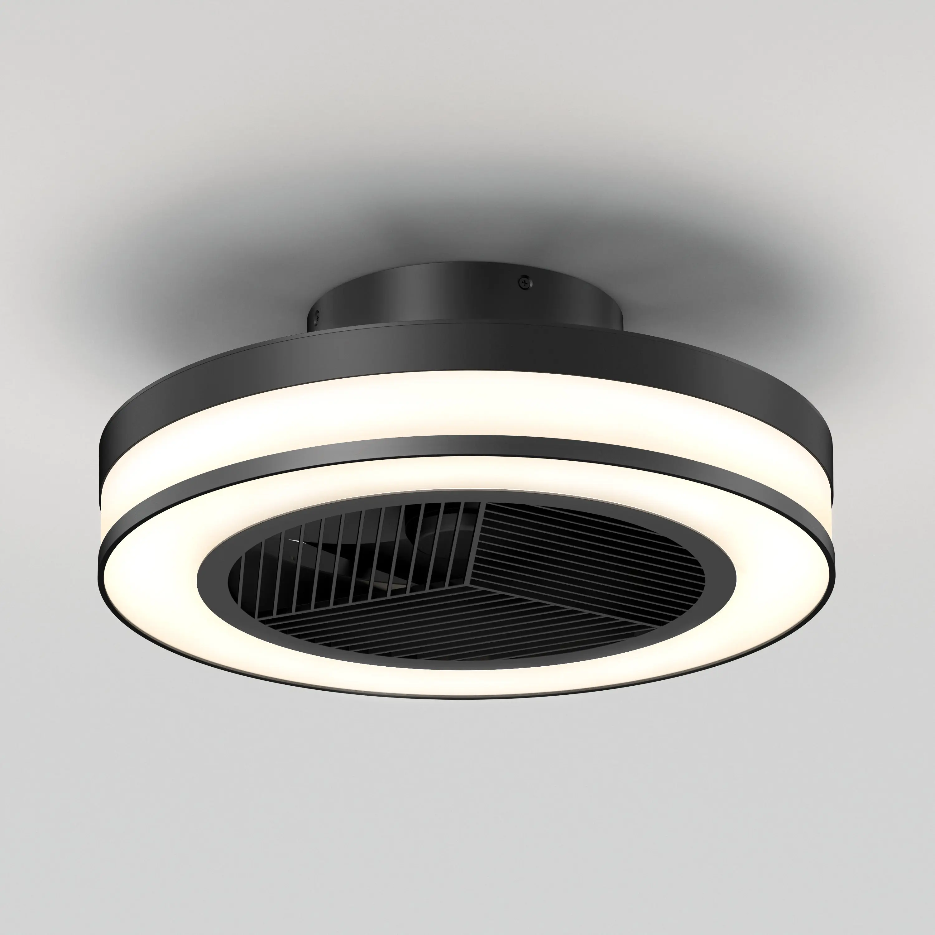 Elton 19.4 in. LED modern ceiling fan 3 speeds - with remote