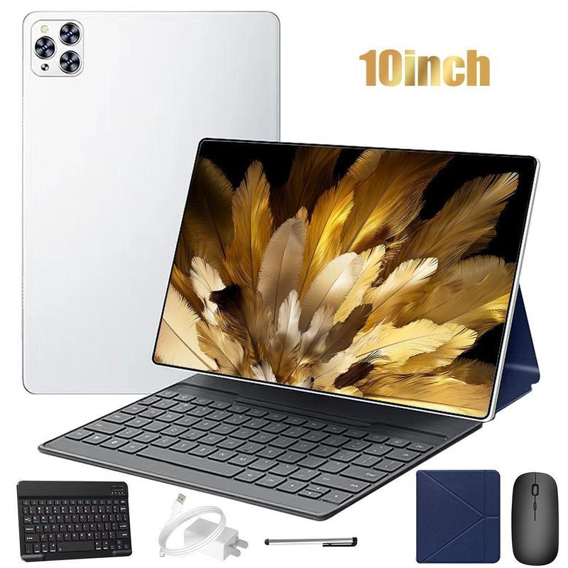 KEPEAK 10.1" Tablet Android 15 – 4GB RAM, 64GB, Dual SIM, 1280x800 IPS Display. 5MP+13MP Cameras, 5000mAh Battery & Full Accessories: Keyboard, Mouse, Stylus & Case,for Valentine’s Day Gift