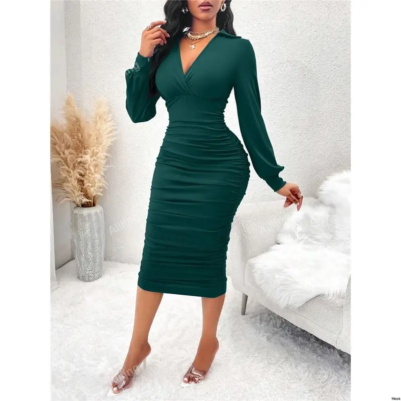 mare mare long-sleeve slim sweater maxi dress Torrey Striped Maxi Dress