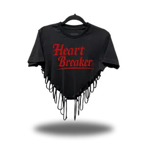 HEART BREAKER ROAD RASH HEART CROP TOP