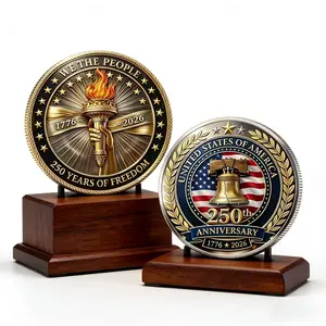 United States Independence Day 250th Anniversary Coin, Patriotic Souvenir Challenge Coin, Gift for Collectors, Americans and Adults