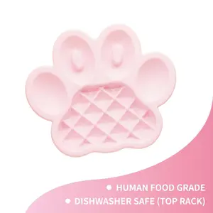 PetDreamHouse Food Enrichment Slow Feeder Dog Bowl - Baby Pink Easy Level, Anti-Gulping Interactive Feeding Bowl for Dogs & Cats