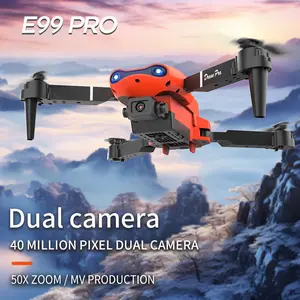 E99 PRO Foldable Aerial Drone Dual Camera 50x Zoom MV Production for Professional & Casual Shooting Versatile Foldable Design
