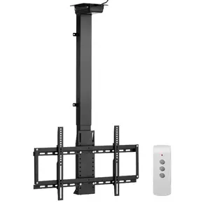 VEVOR Motorized Ceiling TV Mount, TV Wall Mount for 32 to 65 Inch TV, Electric Adjustable Ceiling TV Mount, Motorized Flip Down TV Mount Bracket with Max VESA 24x 24 in, Fits TVs Up to 88 lbsVEVOR Super Brand Day