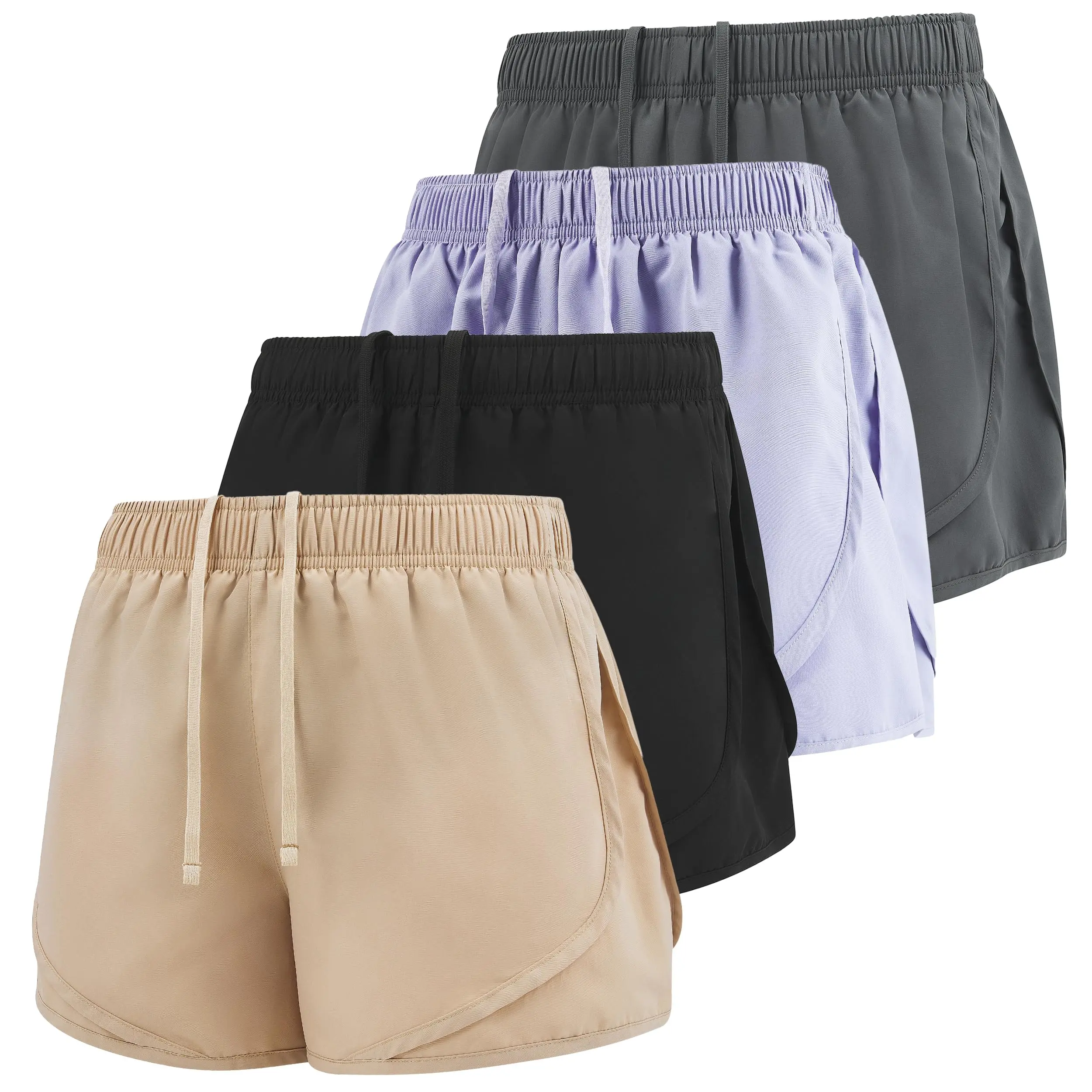 Black, True Khaki, Charcoal, Violet