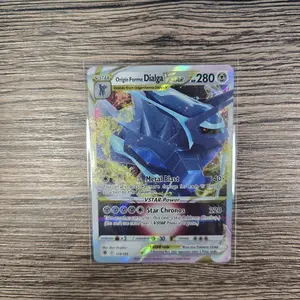 Pokemon Origin Forme Dialga VSTAR 114/189 Holo Ultra Rare Astral Radiance Near Mint Official TCG English Collectible Trading Card, Authentic, Colorful Art