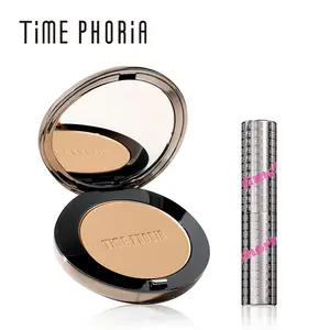 [HOT 2PCS] TIMEPHORIA Ultimate Flawless Combo: Illumina Jelly Eyeshadow Stick + Optima Cover Blur Skin Perfection Powder Foundation 16H Oil Control No-Cake Breathable