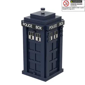 Time Phone Box Building Blocks Toy, 186pcs/set Building Kit Creative Desktop Ornament, Assembly Bricks Toy for Home Office Desktop Decor