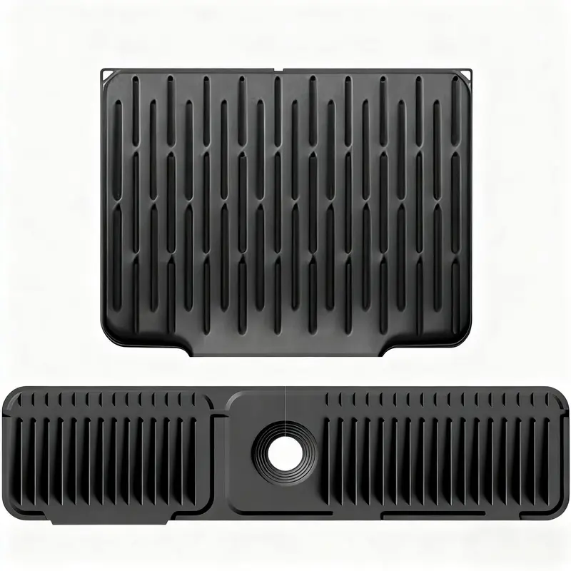 【Various pack】Sink Faucet Mat for Kitchen &Bathroom,Silicone Folding Splash Guard,Draining Mat with Button Lock,moistureproof mat for bath,Sink Accessories for Kitchen