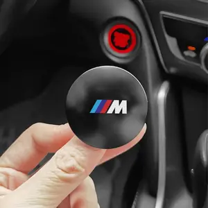 Car Accessories Vehicle Start Decorative Cover Vehicle One-Button Start Button Cover Car Engine Start Stop Button Cover Car Supplies Suitable for BMW M ，118i, 320Li, 320i, 325Li, 325i, 330Li, 520, 520d, 520i, 523i, 525, 525d, 525i, 528d