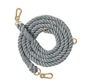 Handfree Rope Leash - Grey