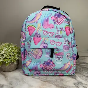 Mini Backpack - Halloween Fall - Skeleton Summer