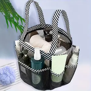 Mesh Shower Caddy Portable, Hanging Portable Toiletry Bag Tote For Men And Women, Quick Dry Bath Organizer Dorm Room Essentials With Multi Pockets For Beach, Camp, Travel