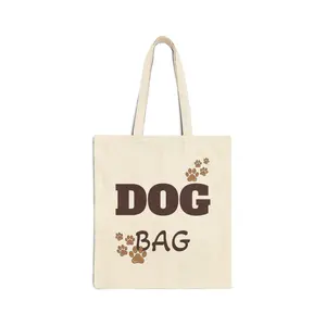Dog Bag Tote | Canvas Tote, Paw Print Design