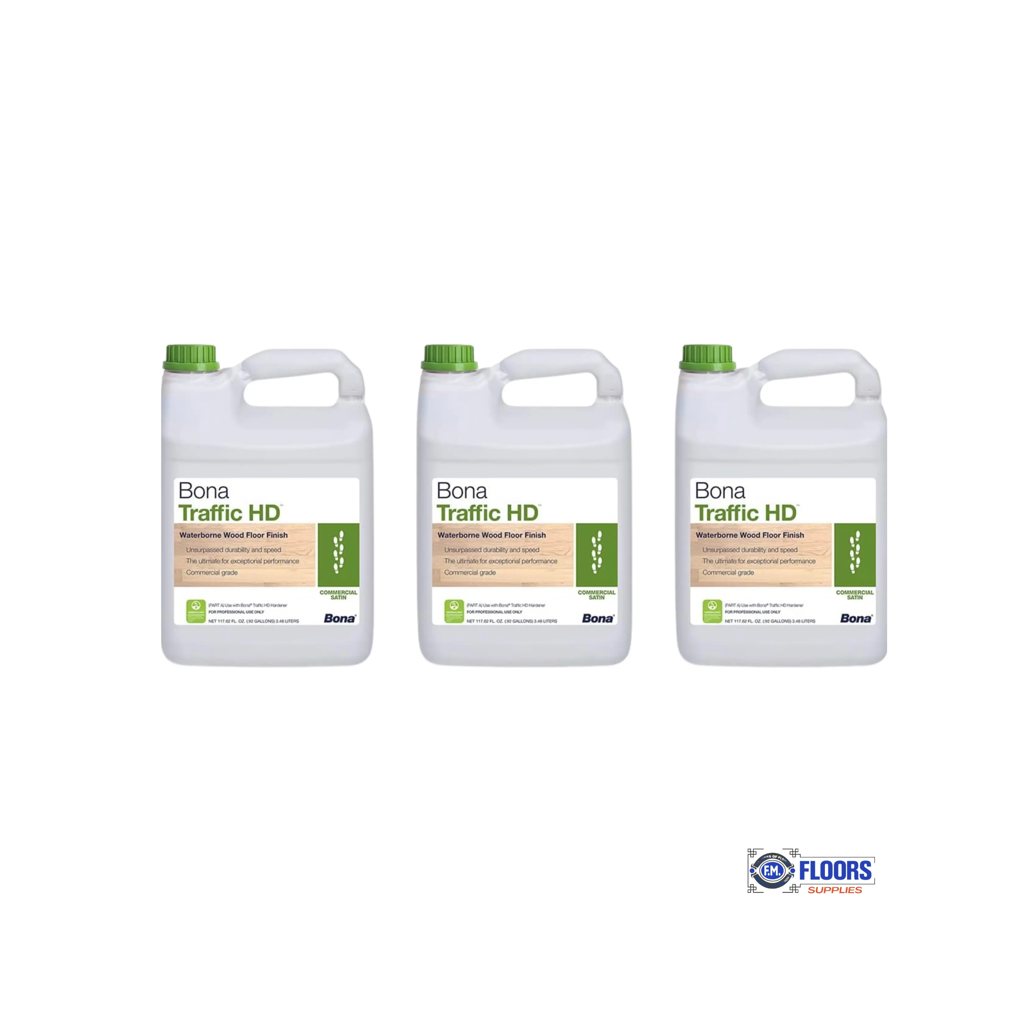 Bona Traffic HD Commercial Water-Based Liquid Floor Finish, Durable, Easy-Clean Flooring Coating, Hard Floor Cleaner