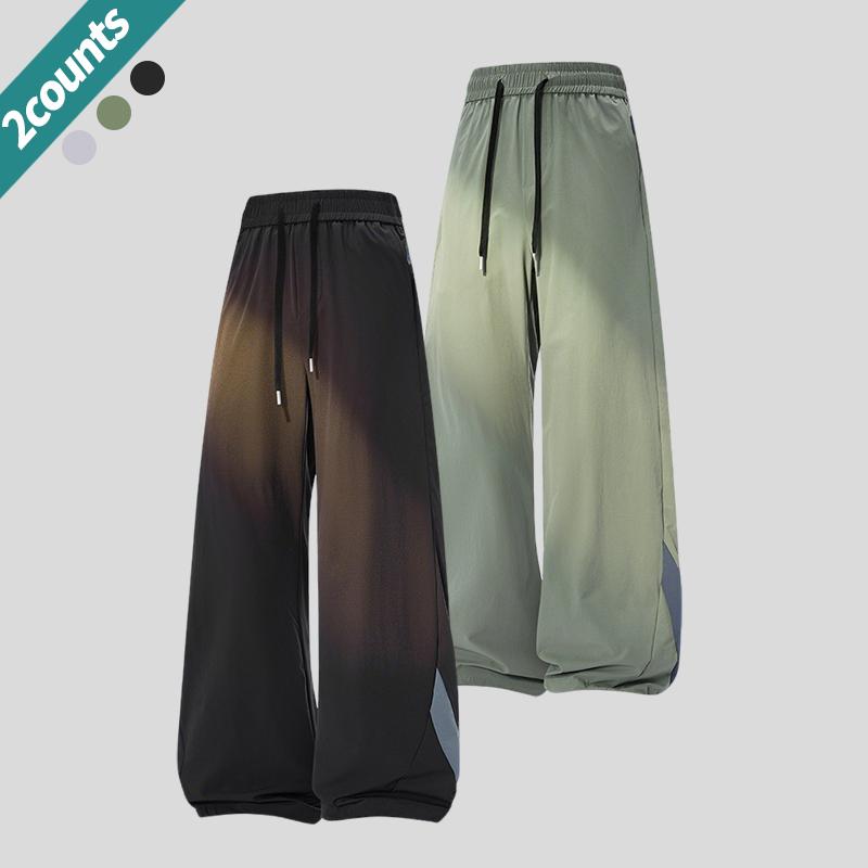 3-pack men’s loose casual pants with an adjustable elastic drawstring waist, suitable for the gym, training, and casual wear. Comfortable stretchy fabric, breathable material, loose fit—an essential for sports enthusiasts.