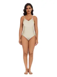 Seamless Triangle One-Piece Bodysuit Body Shaper for Women, Strong Lift & Slimming Design, All-Season Casual Wear, Invisible Underwear Support