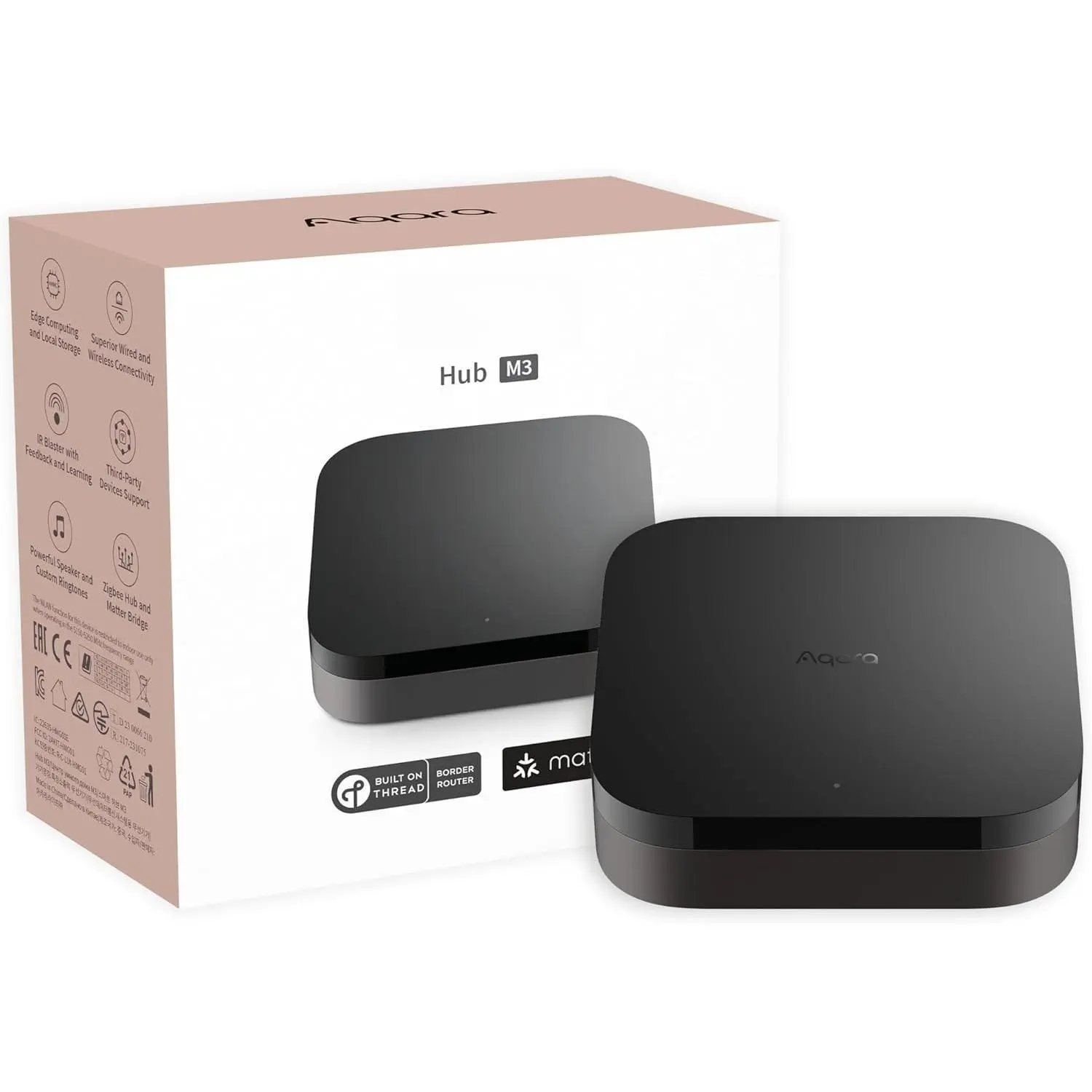 Hub M3 for  Automation, Matter Controller, Thread Border Router, Features Zigbee, , , PoE, IR, Supports Alexa,  HomeKit, SmartThings,  Assistant, IFTTT