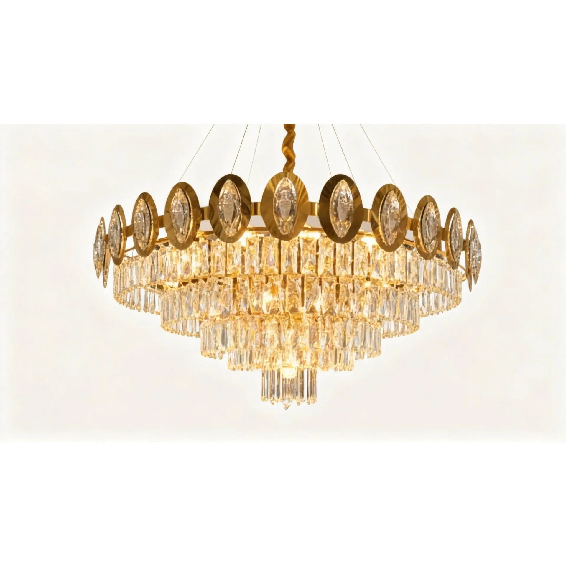 Imperial Aurelia: Tiered Crystal Chandelier