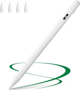 Stylus Pen for i Pad with Palm Rejection, Pencil for (2018-2023) 10th/9th/8th/7th/6th Gen, Pro 11/12.9, Air 5th/4th/3rd Gen,Mini 6/5 with Power Display with 4ps Nibs