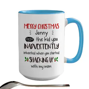 Inadvertently Stepfather Funny Christmas Cup For Stepdad, Gift For Stepdad, Christmas Mug For Stepdad, Christmas Stepdad Present, 11 15oz Ceramic Cup
