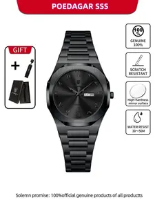 POEDAGAR High Quality Elegant Woman Clock Date Week Waterproof Ladies Watch Quartz Stainless Steel Fashion Women's Watches Reloj