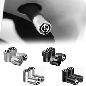 4pcs Aluminum Alloy Tire Valve Caps, Tire Pressure Caps for Mazda 3 6 Cx-3 Cx-5 Cx-9 Mx-5, Dustproof Air Nozzle Covers, Car Accessories