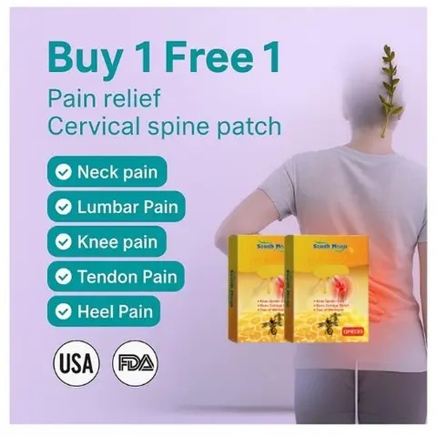 South Moon Natural Herbal Ointment Lumbar Pain Patch Set - 12 Pcs with Bee Venom & Ginger Root, Fast Herbal Relief, Mild Warming Therapeutic Patch for Adult Lower Back & Muscle Soreness, Ideal for Drivers, Fast Relief