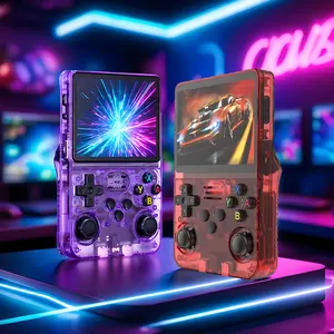 The R36S retro handheld game console, 128GB portable handheld game console, features a 3.5-inch HD screen, is ready to play instantly, easy to carry, and suitable for game enthusiasts. It's the perfect Christmas gift