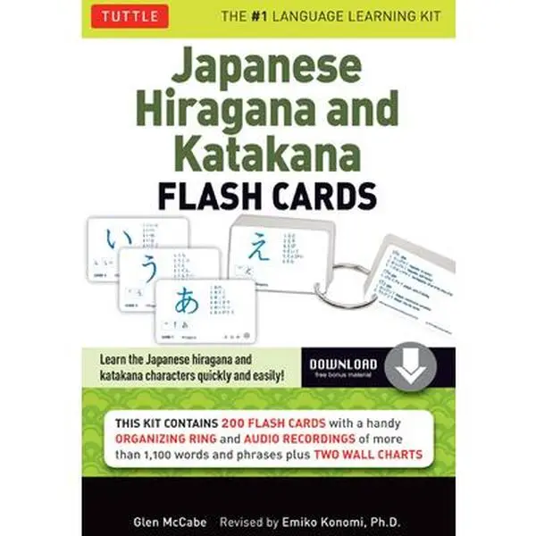 Japanese Hiragana and Katakana Flash Cards Kit: Learn the Two Japanese Alphabets Quickly & Easily with This Japanese Flash Cards Kit (Online Audio Inc -- Glen McCabe, Mixed Media Product