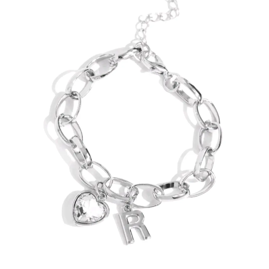 Guess Now Its INITIAL - R  Bracelet