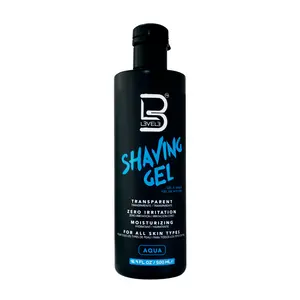 L3 Shaving Gel - Straight Razor Shave Gel - Non-Irritating - Refreshing Smell - No Hot Towel Necessary - Level Three Razor Gel (Aqua) 16.9 oz
