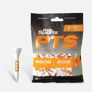 Pride Sports Professional Tee System 1 1/2" Wood Golf Tees - 90 Count