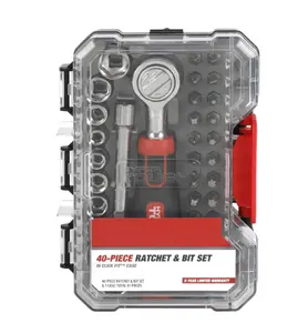 40-Piece Socket and Bit Set in Click Fit Case, 42037CF - Hand Tool Kit