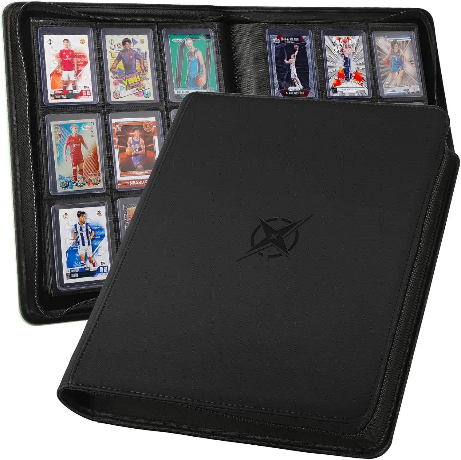 3x4 card binder ARCHIVALPRO Toploader (4 Pocket,White) - Holds 128 Toploader Cards, Premium Trading Album for Sports, Magic Cards The binder features ultrasonically welded sides Top Loader Binder for Trading