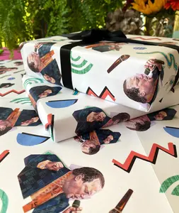 Barry From EastEnders Meme Wrapping Paper, British TV Nostalgia Funny Gift Wrap