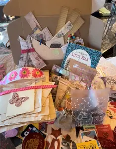 Time N' Again Haven Junk Journal Scrapbooking Ephemera Crafting Kit Vintage Charm with Authentic Pages Ribbons Stickers & More