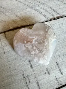 Flower Agate Heart