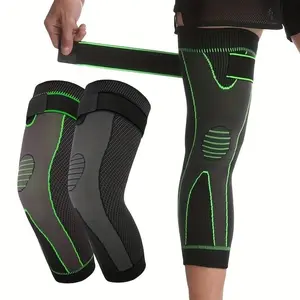 Knee Support Bracelet Pair, Long Sleeve Compression Sleeves, High Elasticity Sports Knee Pads, Runners Knee Brace, Knee Wraps, Comfortable Design, Ideal for Daily Wear & Gifts