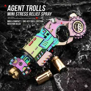 Edc Stress Relief Toy, Advanced Tech Gun, Alloy Finger Spinner, Kids Birthday Gift, Boys' Relaxation Tool, Fun and Engaging