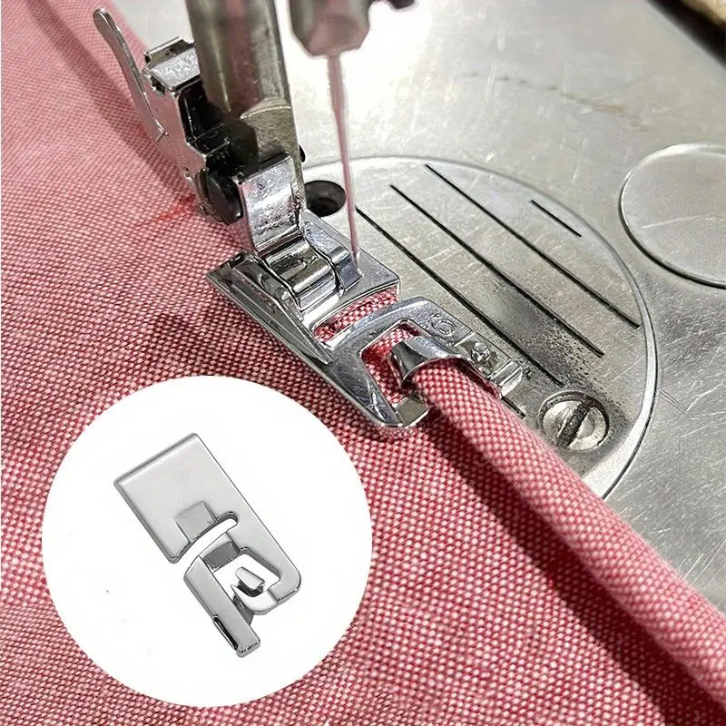 1Pc 3/6mm Sewing Machine Accessories Presser Foot Machine Sewing Accessories Curling Foot Embroidery Sewing Machine Accessories Sewing Supplies Crafts