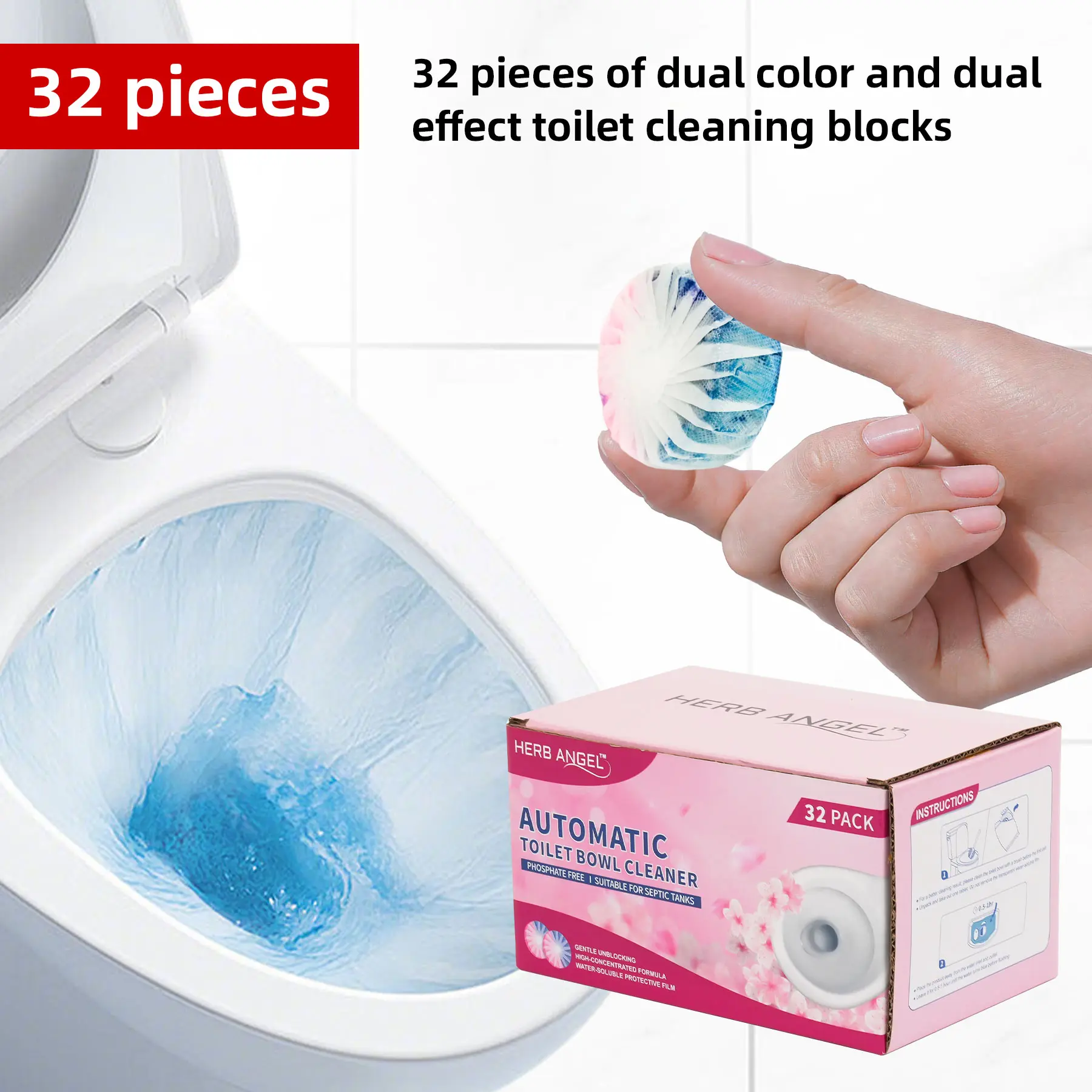 Blue Pink 32 pack