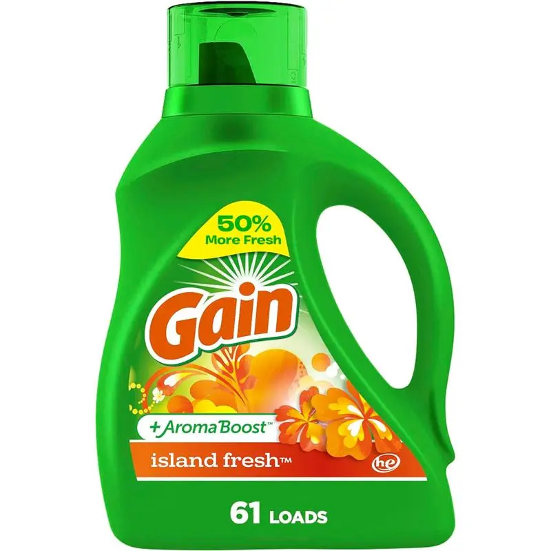 88 oz 61 Loads Liquid Laundry Detergent, Island Fresh Scent