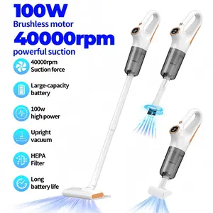 Wireless Vacuum Cleaner, Cordless Stick Vacuum with 8kpa Suction Power, Lightweight 3-In-1 Handheld Design, LED Light for Easy Cleaning, Ideal for Hardwood Floors & Pets Hair, Cordless Portable Vacuum, Powerful Suction Vacuum