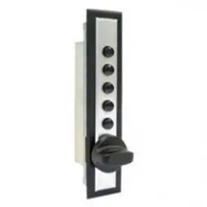 Simplex 9622C21-26D 9600 Series Pushbutton Cabinet Keyless Cabinet Lock with Wood Cabinetry & Manually Re-Locking without Key Override - Satin Chrome Finish